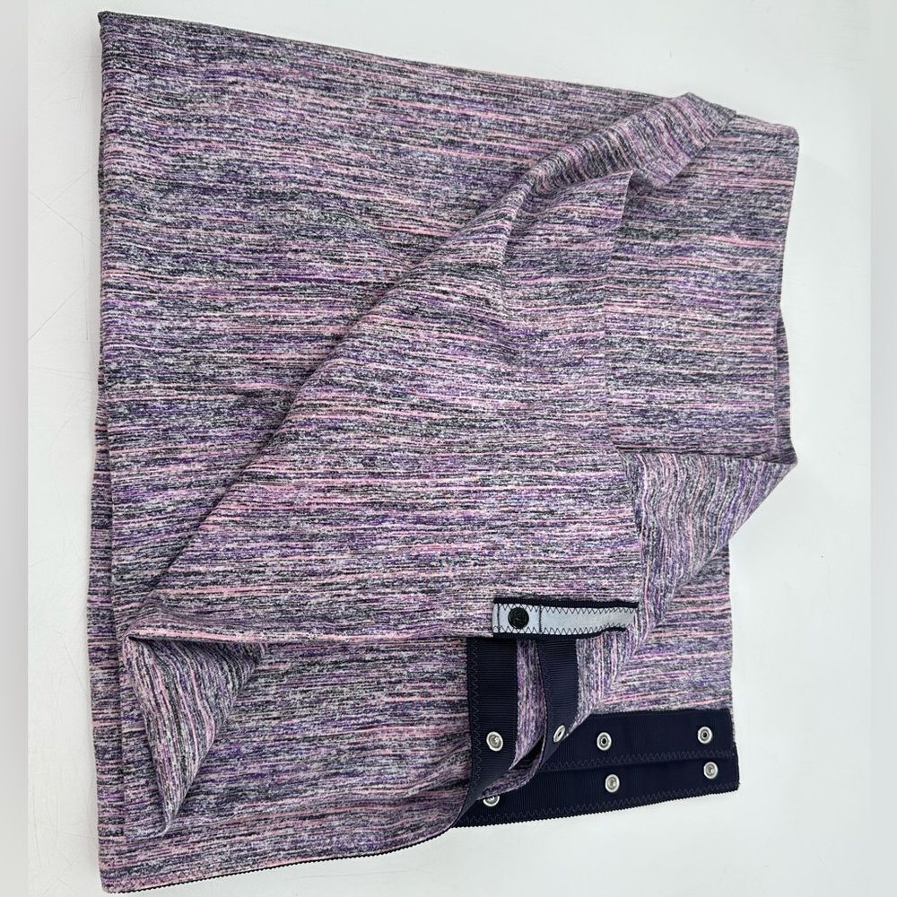 Lululemon Vinyasa Scarf Purple Heather Infinity Snap